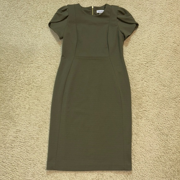 🌴Calvin Klein Tulip Sleeve Sheath Dress🌴 - Picture 12 of 14
